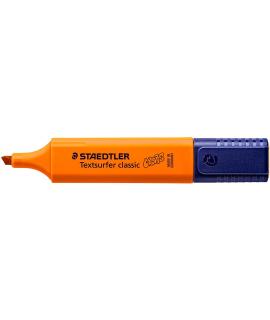 Staedtler Textsurfer Classic 364 Marcador Fluorescente - Punta Biselada 1 - 5mm Aprox - Secado Rapido - Color Naranja