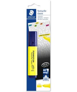 Staedtler Textsurfer Classic 364 Marcador Fluorescente - Punta Biselada 1 - 5mm Aprox - Secado Rapido - Color Amarillo Fluoresce