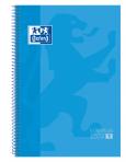 Oxford Europeanbook 1 Cuaderno Espiral Formato A4+ Cuadriculado 5x5mm - 80 Hojas - Banda de Color - Tapa Extradura Brillante - C