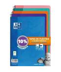 Oxford Classic Pack de 5 Cuadernos Espiral Formato Folio Cuadriculado 4x4mm - 80 Hojas - Tapa de Plastico - Colores Tendencia Su