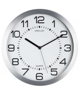 Unilux Reloj Retroiluminado Moon - Diseño Retro - Funcion de Retroiluminacion - Estilo Moderno - Color Blanco