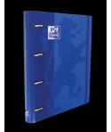 Oxford Europeanbinder Classic A4+ Carpeta de Anillas con Recambio Cuadricula 5x5 - Tapa Extradura - Cierre con Goma Elastica - C