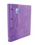 Oxford Europeanbinder Classic A4+ Carpeta de Anillas con Recambio Cuadricula 5x5 - Tapa Extradura - Cierre con Goma Elastica - C