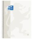 Oxford Europeanbook 1 Cuaderno Espiral Formato A4+ Cuadriculado 5x5mm - 80 Hojas - Banda de Color - Tapa Extradura Brillante - C