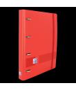 Oxford Live & Go A4+ Europeanbinder - Polyfoam Resistente - Lomo de 45mm - Anillas 4Dx35mm - Incluye Recambio 5x5 - Color Rojo
