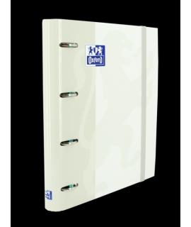 Oxford Classic A4+ Europeanbinder - Tapa Extradura - Lomo 45mm - Anillas 4Dx35mm - Recambio 5x5 - Color Blanco