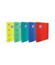 Oxford Europeanbinder Touch Carpeta de 4 Anillas Formato A4+ con Recambio Cuadriculado 5x5mm y 4 Taladros - Tapa Tacto Suave - C