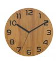 Unilux Reloj Palma Bamboo - Diseño Elegante y Moderno - Fabricado con Materiales Sostenibles - Color Negro/Madera