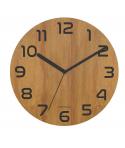 Unilux Reloj Palma Bamboo - Diseño Elegante y Moderno - Fabricado con Materiales Sostenibles - Color Negro/Madera