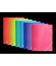 Oxford Urban A4 Carpeta de Fundas - Tapa de Plastico Translucido - Espiral - 40 Fundas - Colores Surtidos