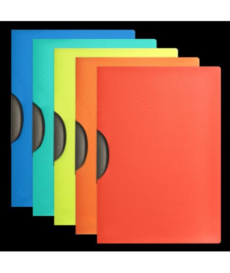 Oxford Urban A4 Carpeta de Plastico Rigido Translucido - con Clip para Documentos - Tamaño A4 - Resistente y Duradero - Colores 