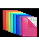Oxford Urban A4 Carpeta de 100 Fundas Soldadas A4 - Tapa de Plastico Translucido - Colores Surtidos