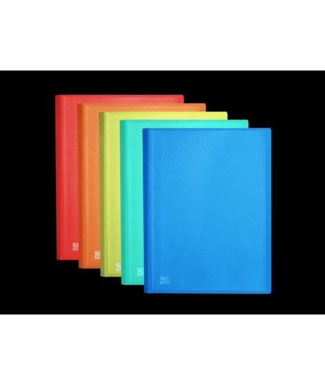 Oxford Urban A3 Carpeta de Fundas Soldadas - Tapa de Plastico Translucido - 20 Fundas - Colores Surtidos
