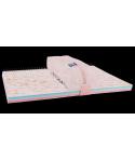 Oxford Kangoo Animal Print Estuche Rectangular Mediano - Medidas 22x7x3,5cm - Goma para Ajustar a Cuaderno - Color Rosa Claro