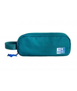 Oxford B-Smart Estuche Portatodo - 3 Compartimentos - Asa Lateral - Fabricado en Material Reciclado - Color Aqua