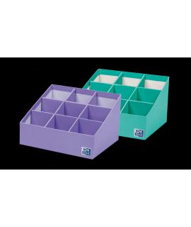 Oxford Portabolis Escalado 3x3 - Practico Organizador de Notas Adhesivas - Escala de Colores para Priorizar Tareas - Ideal para 
