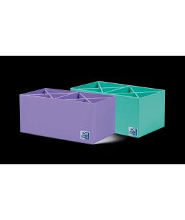 Oxford Portabolis en Cruz 2x4 - Organizador de Boligrafos - Diseño en Forma de Cruz - Capacidad para 8 Boligrafos - Ideal para E