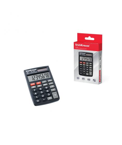 Erichkrause Calculadora Electronica de 8 Digitos - Pantalla LCD de 8 Digitos - Funciones de Calculo Avanzadas - Memoria - Bateri
