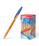 Erichkrause Boligrafo R-301 Naranja Stick 0.7 - Cuerpo Hexagonal Opaco - Punta de 0.7mm - Tinta de Secado Rapido - Color Azul