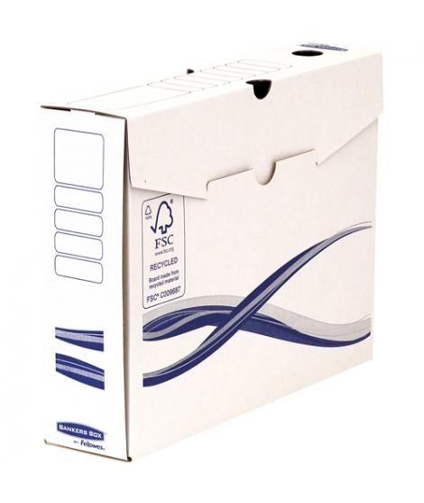 Fellowes Bankers Box Basic Pack de 25 Cajas de Archivo Definitivo A4+ 80mm - Montaje Manual - Carton Reciclado Certificacion FSC