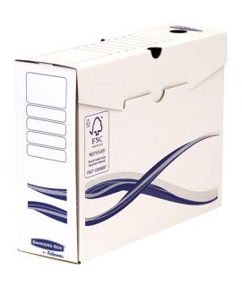 Fellowes Bankers Box Basic Pack de 25 Cajas de Archivo Definitivo A4+ 100mm - Montaje Manual - Carton Reciclado Certificacion