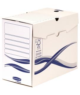 Fellowes Bankers Box Basic Pack de 25 Cajas de Archivo Definitivo A4+ 150mm - Montaje Manual - Carton Reciclado Certificacion FS