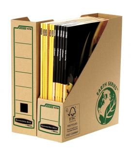 Fellowes Bankers Box Earth Revistero A4 - Carton Reciclado Certificacion FSC - Color Marron