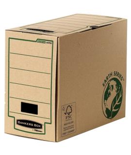 Fellowes Bankers Box Earth Caja de Archivo Definitivo A4 150mm - Montaje Manual - Carton Reciclado Certificacion FSC - Color Mar