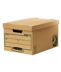 Fellowes Bankers Box Earth Maxi Contenedor de Archivos - Montaje Manual - Carton Reciclado Certificacion FSC - Color Marron