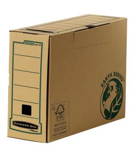 Fellowes Bankers Box Earth Caja de Archivo Definitivo Folio 100mm - Montaje Manual - Carton Reciclado Certificacion FSC -