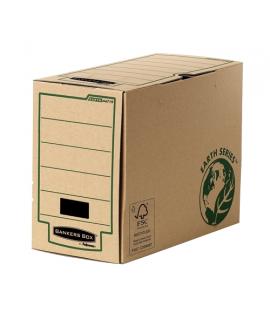 Fellowes Bankers Box Earth Caja de Archivo Definitivo Folio 150mm - Montaje Manual - Carton Reciclado Certificacion FSC - Color 