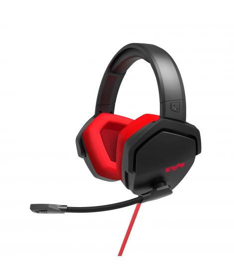 Energy Sistem Auriculares Gaming ESG 4 Sonido Envolvente 7.1 - LED Light - Almohadillas de Cuero Proteico - Color Rojo