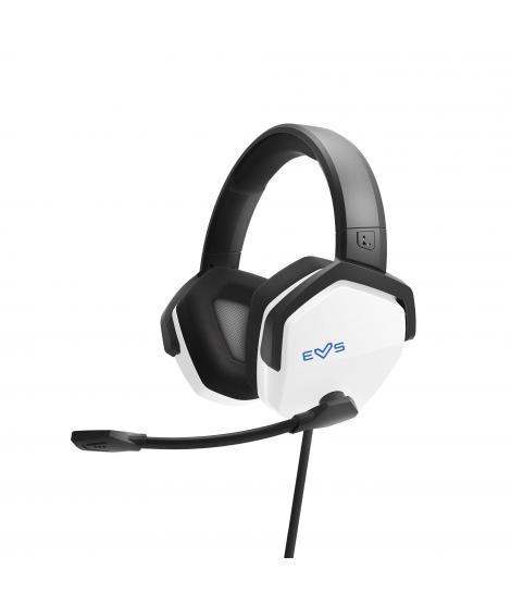 Energy Sistem Auriculares Gaming ESG 3 - Graves Profundos - Almohadillas de Tela - Sonido Cristalino - Color Blanco