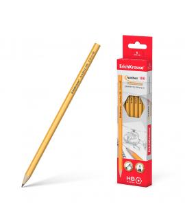 Erichkrause Amber 100 HB - Lapiz de Grafito Hexagonal - Madera Seleccionada - Alta Resistencia al Impacto - Facil Afilado - Uso 