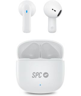 SPC Auriculares True Wireless Zion 2 Play - Autonomia 28 Horas - Base de Carga USB-C - Control por Toques - Compatible con Asist