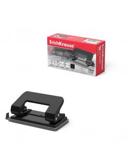 Erichkrause Perforadora Quadro - Perfora Hasta 10 Hojas - Cuerpo y Mecanismo de Acero - Garantia de 2 Años - Color Negro