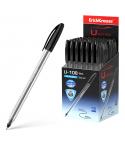 Erichkrause U-108 Boligrafo Clasico - Punta de Bola 1.0mm - Trazo de 0.3mm - Tapa Ventilada - Ultra Glide Technology - Color Neg