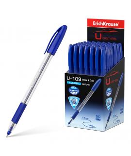 Erichkrause Boligrafo U-109 Classic Stick&Grip - Ultra Glide Technology - Tinta Azul