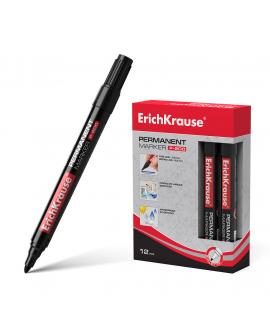 Erichkrause Marcador Permanente P-200 - Punta en Forma de Bala - Resistente al Agua y a los Rayos UV - Color Negro