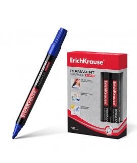 Erichkrause Marcador Permanente P-200 - Punta en Forma de Bala - Resistente al Agua y a los Rayos UV - Color Azul