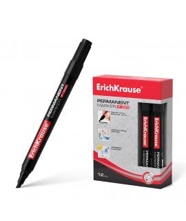 Erichkrause Marcador Permanente P-300 - Punta Biselada - para Escribir en Multiples Superficies - Color Negro