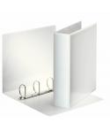 Esselte Carpeta Canguro Gama Basica A4 4 Anillas 4D 50mm - Capacidad para 480 hojas A4 (80 g/m²) - Color Blanco