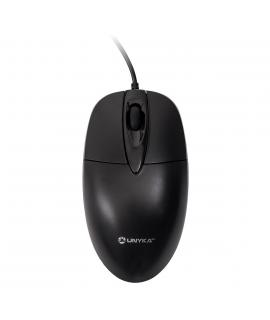 Unykach A127 Raton USB 1200dpi - 3 Botones - Uso Ambidiestro - Color Negro