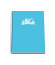 Dohe Serie Pastel Cuaderno con Espiral - Tamaño A4 de 100 Hojas 90gr - Hojas Microperforadas con 4 Taladros - Cuadricula 5mm - C