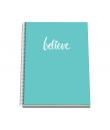 Dohe Serie Pastel Cuaderno con Espiral - Tamaño A4 de 100 Hojas 90gr - Hojas Microperforadas con 4 Taladros - Cuadricula 5mm - C