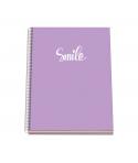 Dohe Serie Pastel Cuaderno con Espiral - Tamaño A4 de 100 Hojas 90gr - Hojas Microperforadas con 4 Taladros - Cuadricula 5mm - C