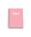 Dohe Serie Pastel Cuaderno con Espiral - Tamaño A5 de 100 Hojas 90gr - Hojas Microperforadas con 2 Taladros - Cuadricula 5mm - C