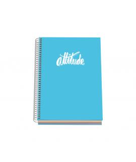 Dohe Serie Pastel Cuaderno con Espiral - Tamaño A5 de 100 Hojas 90gr - Hojas Microperforadas con 2 Taladros - Cuadricula 5mm - C