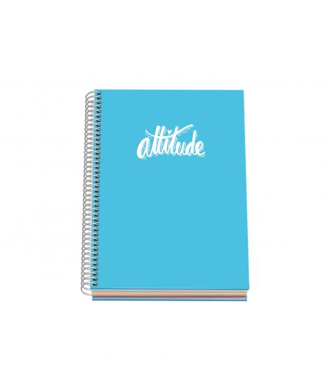Dohe Serie Pastel Cuaderno con Espiral - Tamaño A5 de 100 Hojas 90gr - Hojas Microperforadas con 2 Taladros - Cuadricula 5mm - C