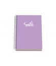 Dohe Serie Pastel Cuaderno con Espiral - Tamaño A5 de 100 Hojas 90gr - Hojas Microperforadas con 2 Taladros - Cuadricula 5mm - C
